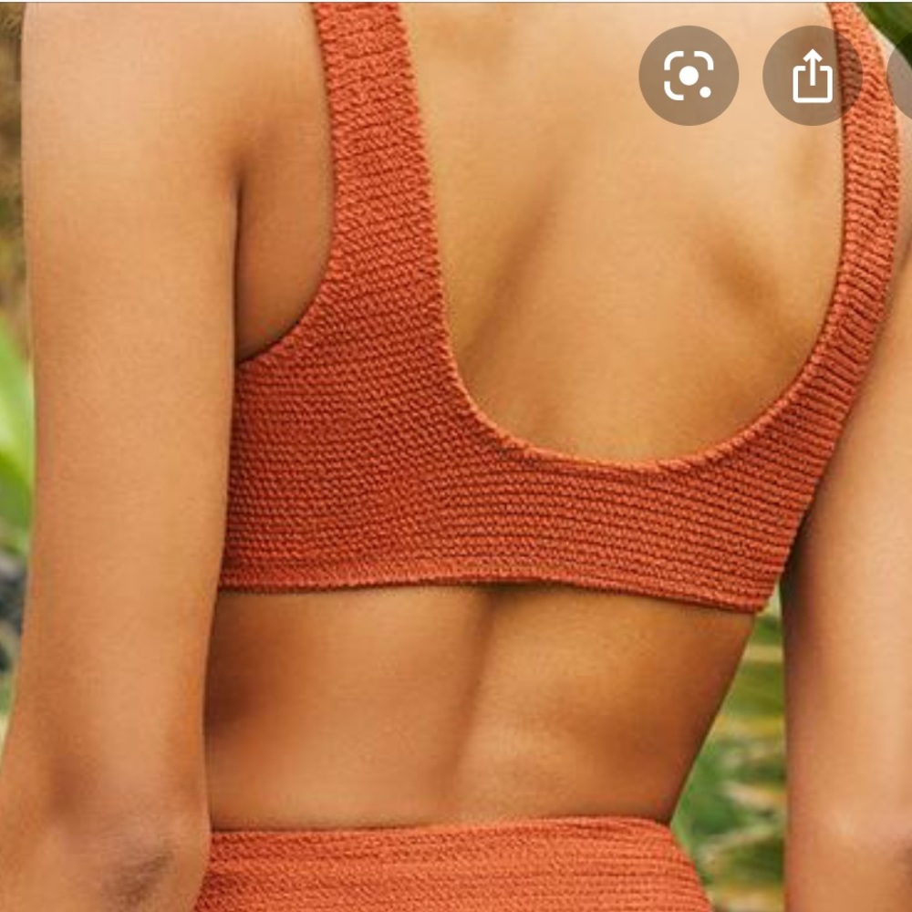 π» LA Hearts brown Bianca Scrunch Square top π» - Picture 2 of 4